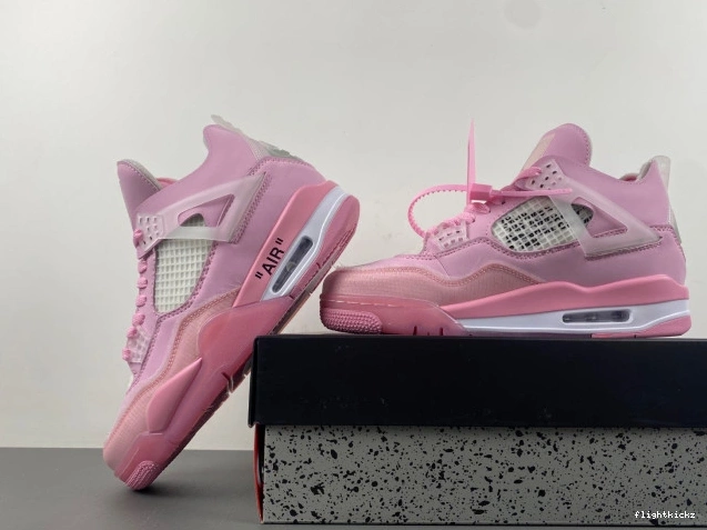 4 OFF-WHITE PINK JORDAN X 0806